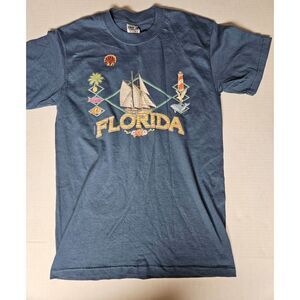 Gildan Blue Short Sleeve Florida Tee‎ Size Small